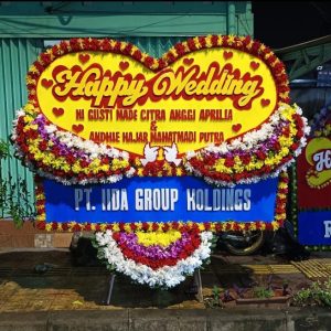 Bunga Papan Happy Wedding 007
